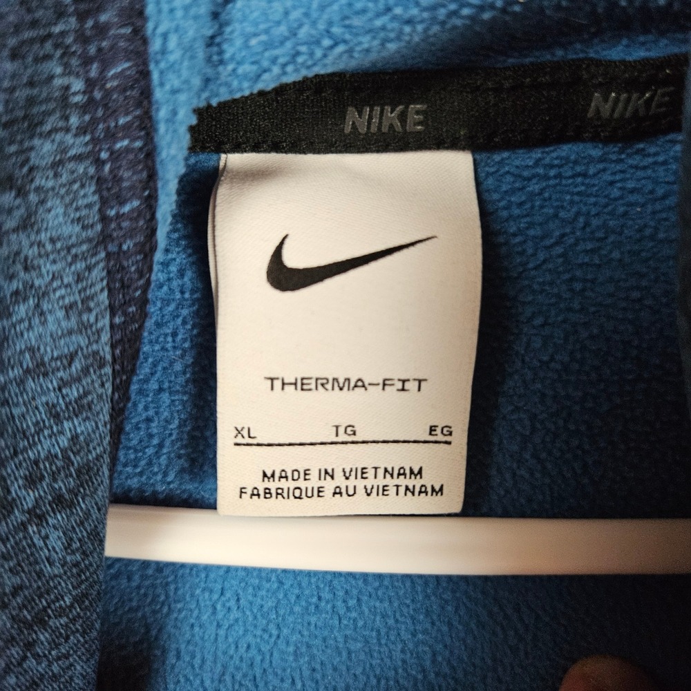 Nike‎ Mens Therma-FIT Hoodie Blue Heather CU6214-453 XL Pullover - Picture 5 of 9